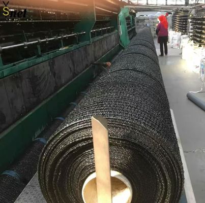quality  Black Sun Shade Net HDPE Greenhouse Mesh Fabric UV Resistant factory