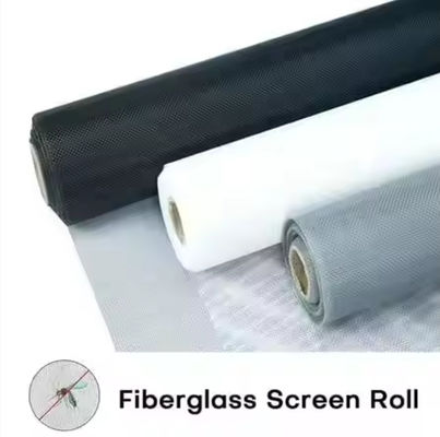 White Fiberglass Insect Screen Alkali Resistant Fiberglass Screen Mesh Roll