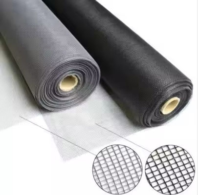 White / Black Window Screen Netting Customized Fiberglass Mosquito Net For Windows