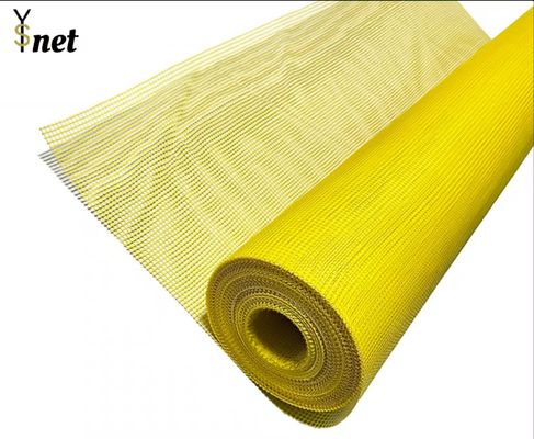 Yellow Cement Board Fiberglass Mesh 145g/M2 Fiberglass Screen Cloth 50m - 200m