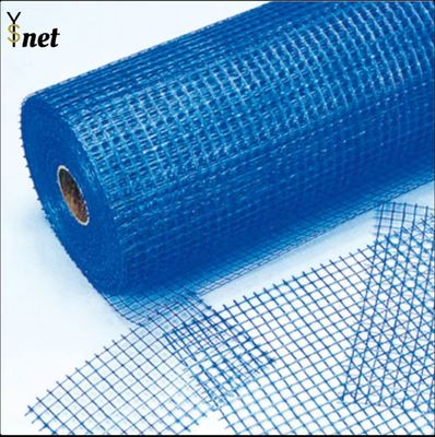 Blue Fiberglass Plastering Mesh 1m 1.2m 1.5m Fiberglass Fabric For Roof