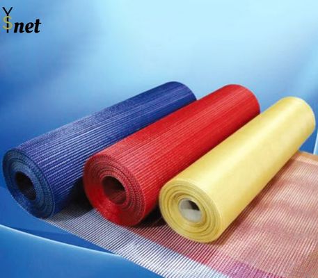 Orange Self Adhesive Fiberglass Mesh 50m - 200m Fiberglass Reinforcement Mesh