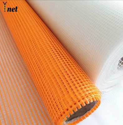 Orange Self Adhesive Fiberglass Mesh 50m - 200m Fiberglass Reinforcement Mesh