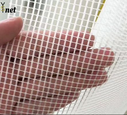 50m - 200m Self Adhesive Fiberglass Mesh White Fiberglass Mesh For Roofing