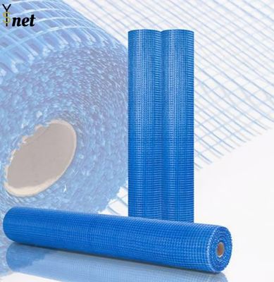 50m Fiberglass Screen Roll Blue Glass Fiber Grid Cloth 4*4mm 5*5mm