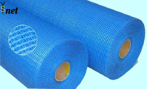 Blue Fiberglass Mesh Net 4*4mm Glass Fiber Mesh Fabric Water Resistant 150g 180g