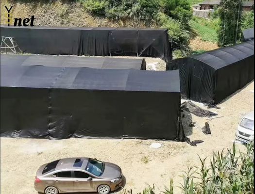 8*50m 10*50m Sun Shade Net Anti UV Black Knitted Shade Cloth ODM