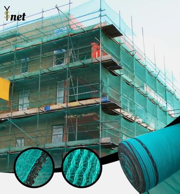 Mạng lưới an toàn xây dựng chống cháy 60GSM - 380GSM Mạng lưới xanh xây dựng