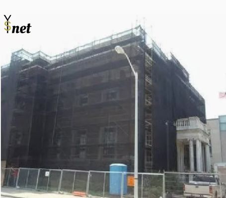 180GSM Xây dựng an toàn lưới 1/16 inch chống cháy lưới đen