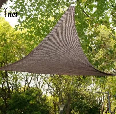 Custom 16ftX16ftX16ft 185gms HDPE Triangle Sun Shade Sail/large Outdoor Sun Shade Sail Wholesale Coffee