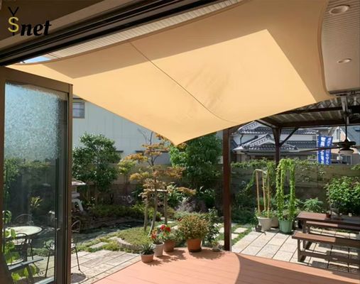 Square Shade Sail Net Beige Outdoor Waterproof Shade Cloth Anti UV