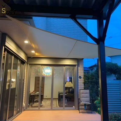 Square Shade Sail Net Beige Outdoor Waterproof Shade Cloth Anti UV