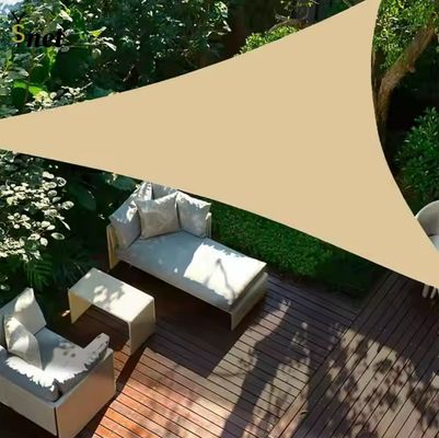 120gsm - 350gsm Shade Sail Net Beige Sun Shades For Balconies