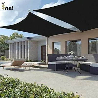 Anti UV Shade Sail Net Customized Polyester Sun Shade Sail Waterproof For Lawn Patio