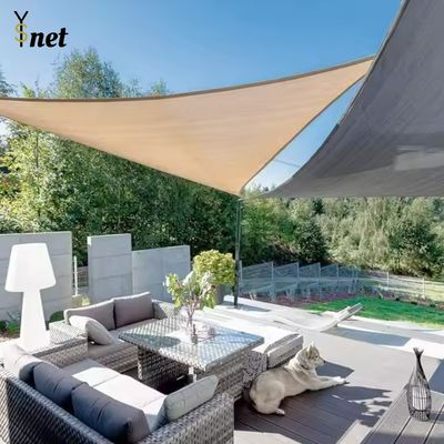 5x5x5m Beach Sun Shade Sail 320gsm 350gsm Custom Triangle Shade Sail