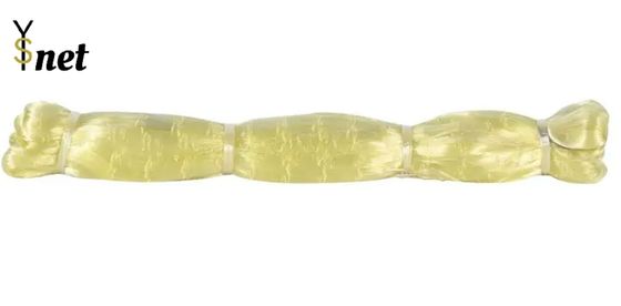 Yellow Multicolour Nylon Monofilament Fishing Outdoor Water Fishing Tool Folding Fly Fishing Net