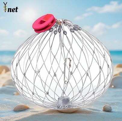 Customized Crab Net Bait Cage Foldable Crab Catching Cage For Ultimate Catch