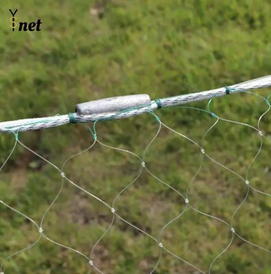 White Sea Fishing Net Customized Cast Fishing Net 3M Frisbee Style