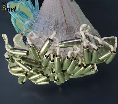 4 Feet - 12 Feet Hand Throw Fishing Net White Bottom Pocket Cast Net