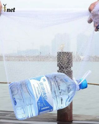 Aluminum Ring Sea Fishing Net HDPE Hand Cast Net White High strength