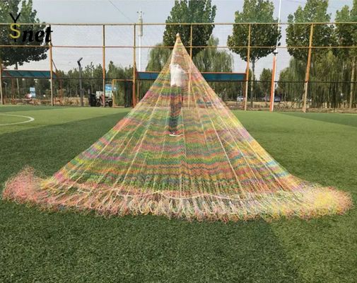 4 Strand Nylon Fishing Net 3M Fishing Cast Net High Strength With Double Knot