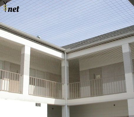 Heavy Duty No Knot Bird Netting Flame Resistant Knot Less Netting Black