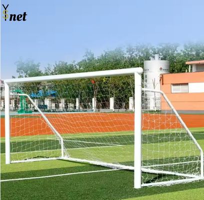 PET Football Soccer Goal White Goal Post Net 24x8FT For Football Matches