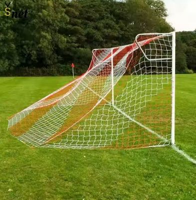 PET Football Soccer Goal White Goal Post Net 24x8FT For Football Matches