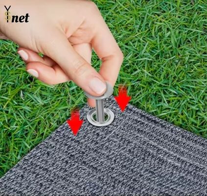 Grey Carpet Net 160GSM / 180GSM Waterproof Ground Sheet For Awning