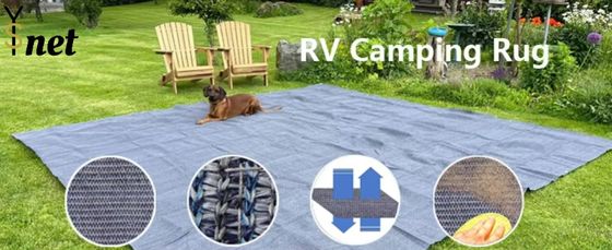 Breathable Outdoor RV Rug 225GSM 280GSM 350GSM RV Patio Mat 6x9